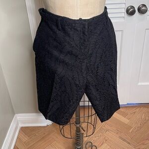 No. 21 black lace Bermuda shorts sz10